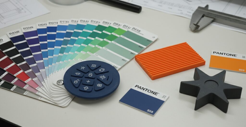 Pantone color matching service for custom silicone rubber keypads