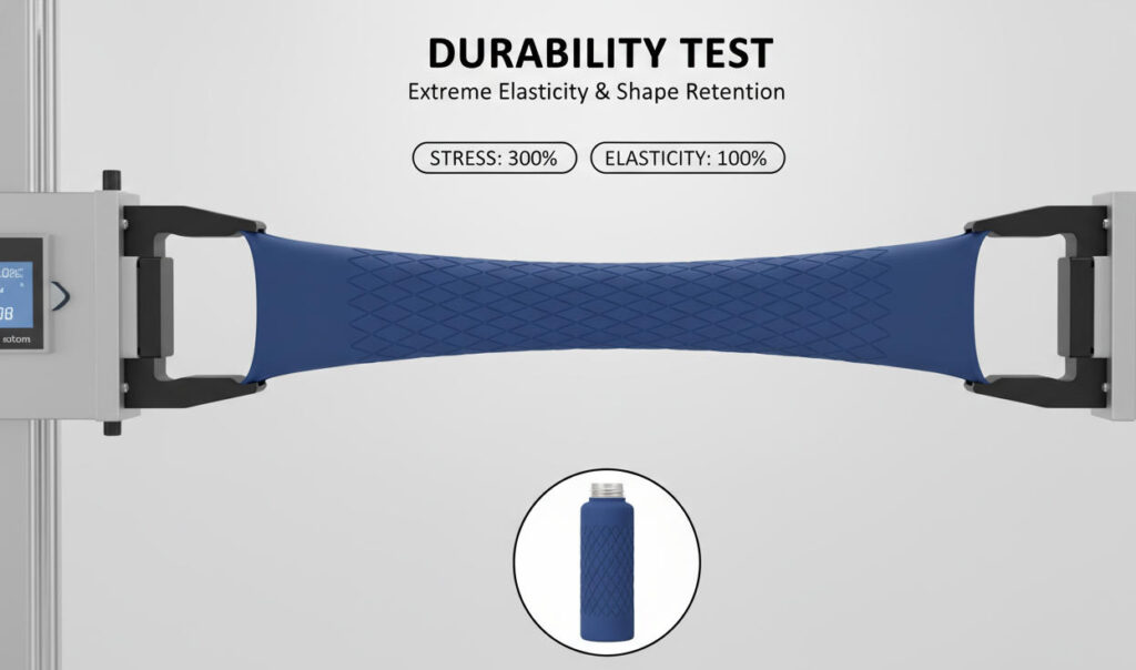 silicone-vs-rubber-sleeve-elasticity-test