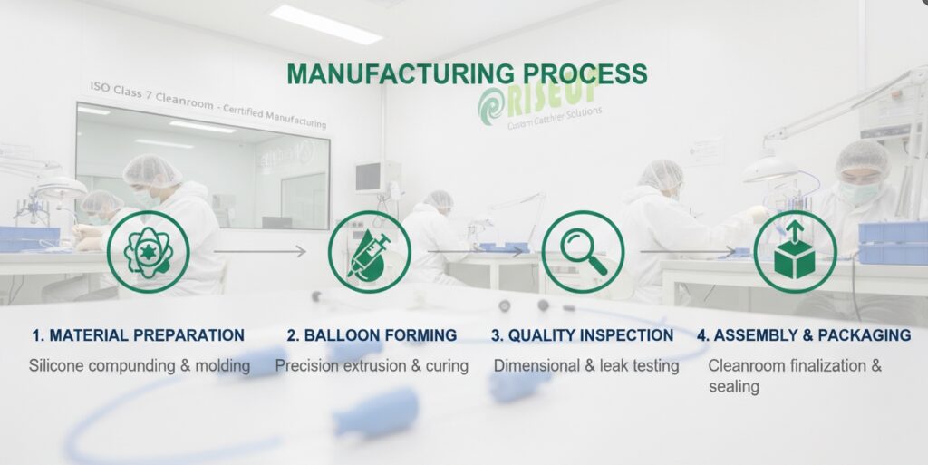 ISO class 7 cleanroom dip molding process