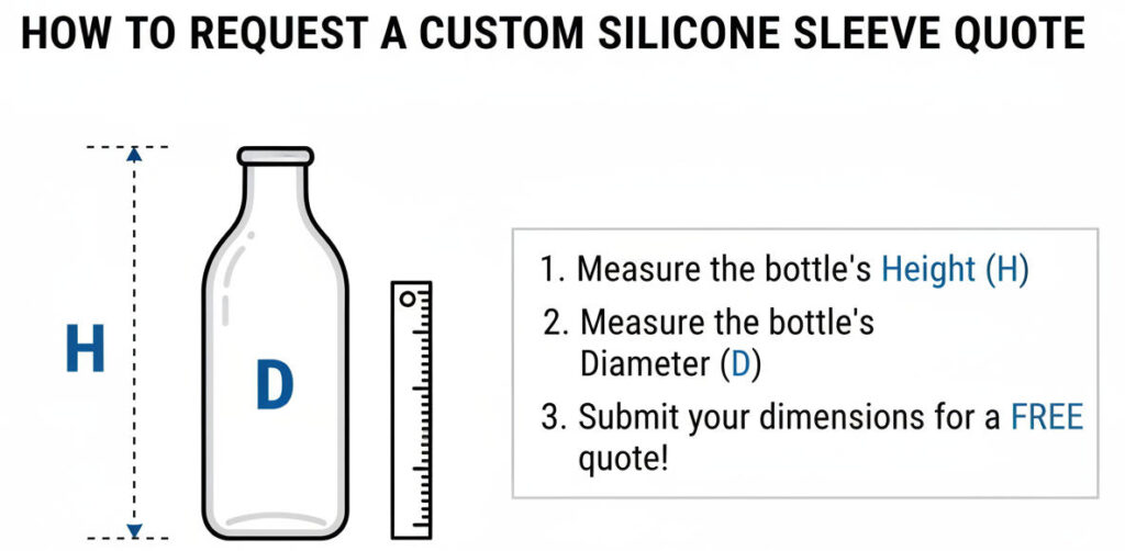 custom size for the silicone sleeve