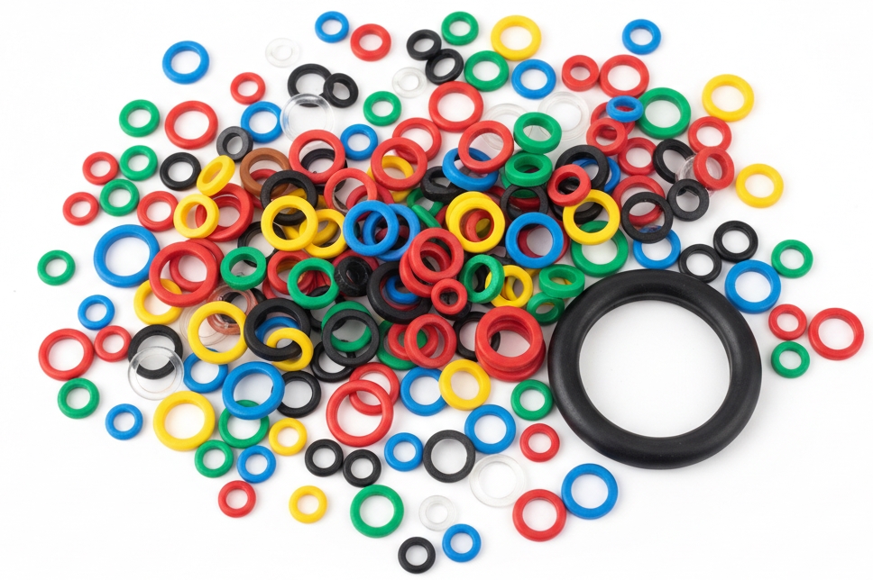 different color, size rubber o ring