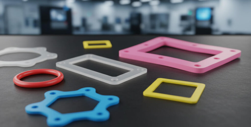 different color, size,design silicone rubber gasket