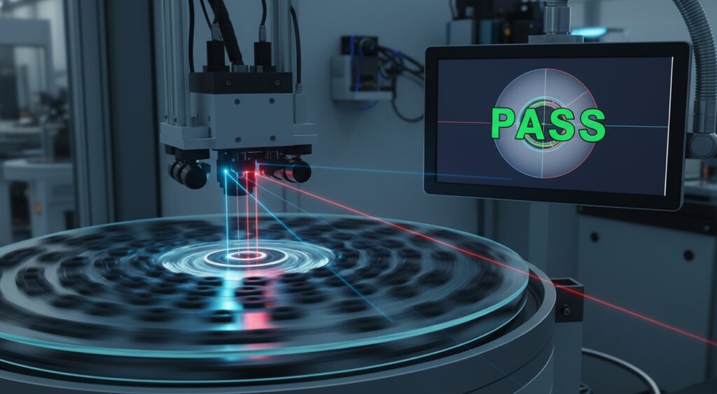 100% automated vision inspection of custom rubber O-rings, ensuring zero flash, no short shots, and exact dimensional tolerances