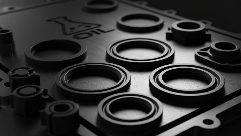 Heavy-duty custom fkm rubber parts and seals engineered for oil and chemical resistance