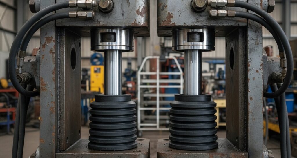 Heavy duty custom rubber sealing parts protecting industrial machinery