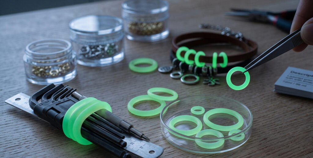 Glow In The Dark Silicone O Rings