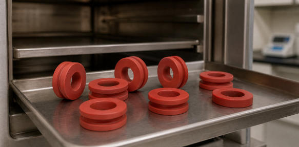 Custom high temperature rubber grommets manufactured from silicone
