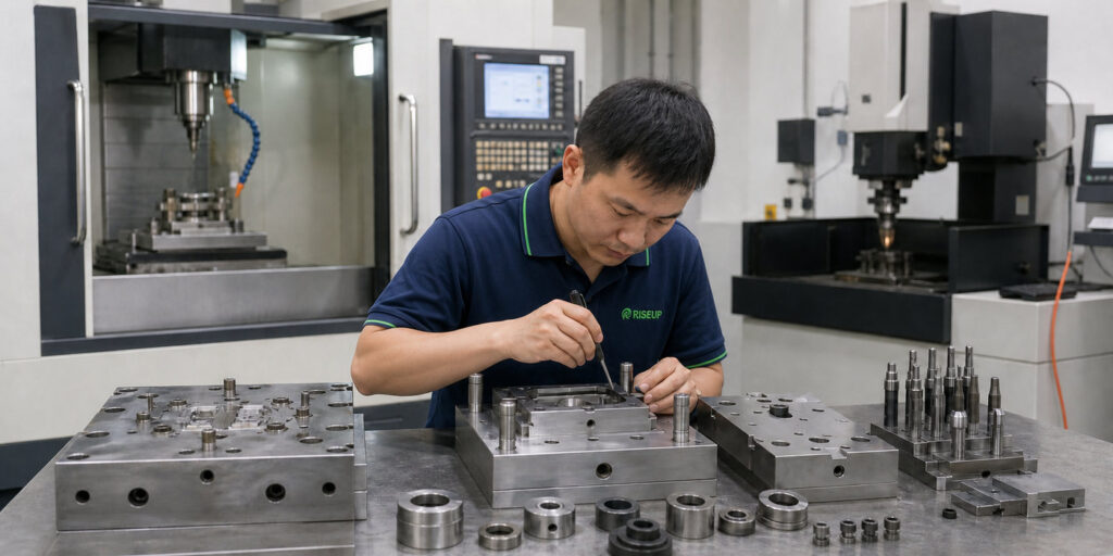 In-house CNC EDM grinding and milling equipment for rubber grommet molds