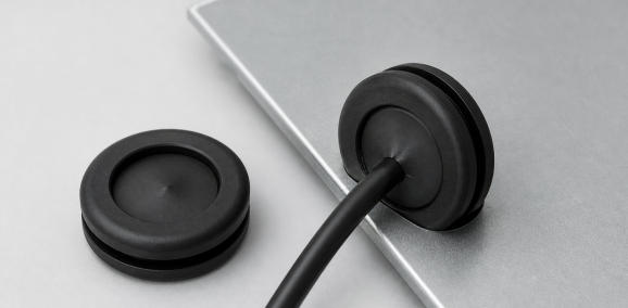 Custom self sealing rubber grommets with flexible sealing membrane