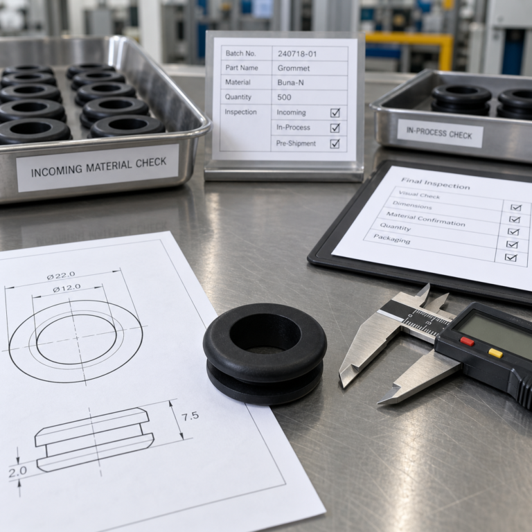 Incoming, in-process, and pre-shipment quality checks