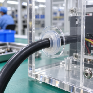 clear silicone grommet