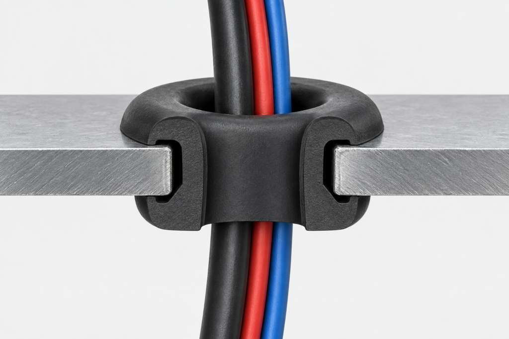 sbr rubber grommet structure cable protection