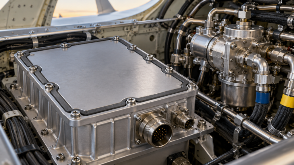 Electrically conductive fluorosilicone gasket for EMI shielding and environmental sealing