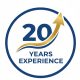 20 years of manufacturing experience