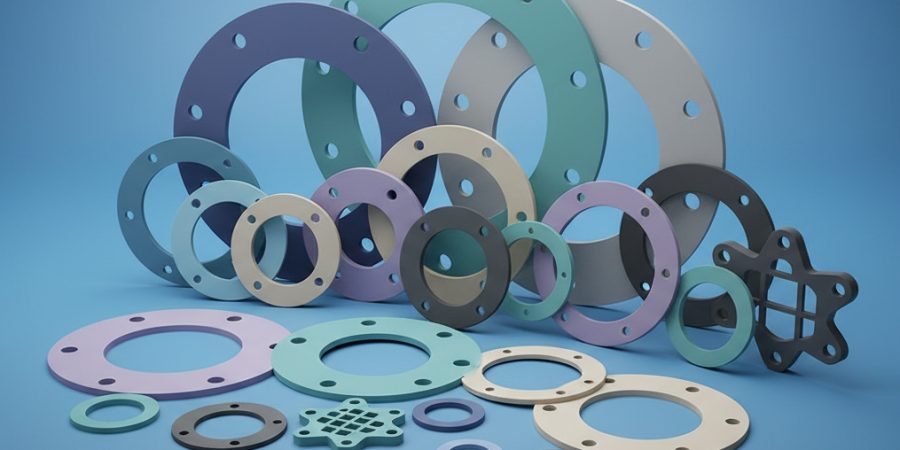 Low-permeability Butyl IIR rubber gaskets for vacuum seals and gas containment