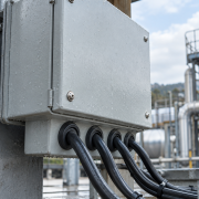 [application-outdoor-electrical-enclosure-real.png](D:\\Documents\\ChatGPT\\产品文案备用测试\\neoprene_images\\application-outdoor-electrical-enclosure-real.png)Neoprene rubber grommets protecting cables in an outdoor electrical enclosure